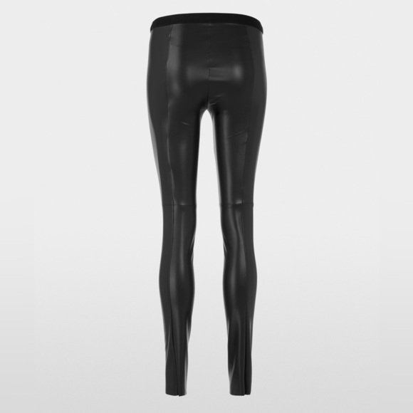 MARC CAIN Black faux Leather Pants size 4 - Picture 7 of 12